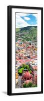 ¡Viva Mexico! Panoramic Collection - Guanajuato Colorful Cityscape VI-Philippe Hugonnard-Framed Photographic Print