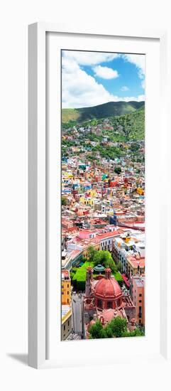 ¡Viva Mexico! Panoramic Collection - Guanajuato Colorful Cityscape VI-Philippe Hugonnard-Framed Photographic Print