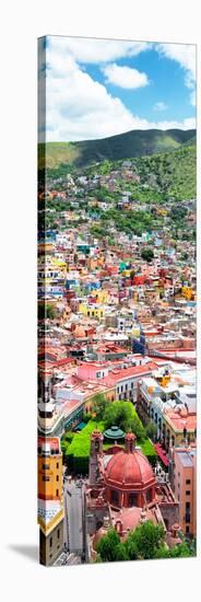 ¡Viva Mexico! Panoramic Collection - Guanajuato Colorful Cityscape VI-Philippe Hugonnard-Stretched Canvas