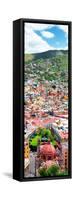 ¡Viva Mexico! Panoramic Collection - Guanajuato Colorful Cityscape VI-Philippe Hugonnard-Framed Stretched Canvas