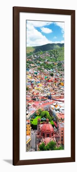 ¡Viva Mexico! Panoramic Collection - Guanajuato Colorful Cityscape VI-Philippe Hugonnard-Framed Photographic Print