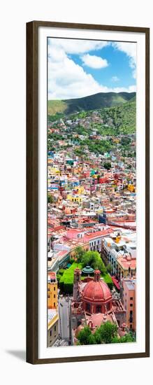 ¡Viva Mexico! Panoramic Collection - Guanajuato Colorful Cityscape VI-Philippe Hugonnard-Framed Photographic Print