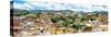 ¡Viva Mexico! Panoramic Collection - Guanajuato Colorful Cityscape XVI-Philippe Hugonnard-Stretched Canvas