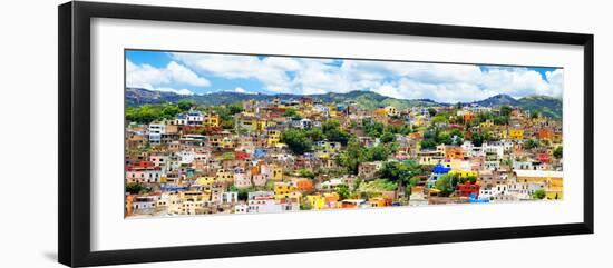 ¡Viva Mexico! Panoramic Collection - Guanajuato Colorful Cityscape XVI-Philippe Hugonnard-Framed Photographic Print