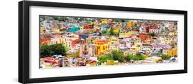 ¡Viva Mexico! Panoramic Collection - Guanajuato Colorful Cityscape XVII-Philippe Hugonnard-Framed Photographic Print