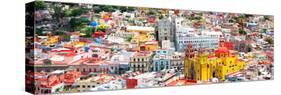 ¡Viva Mexico! Panoramic Collection - Guanajuato Colorful Cityscape-Philippe Hugonnard-Stretched Canvas