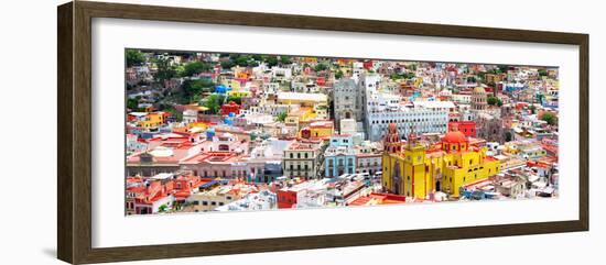 ¡Viva Mexico! Panoramic Collection - Guanajuato Colorful Cityscape-Philippe Hugonnard-Framed Photographic Print