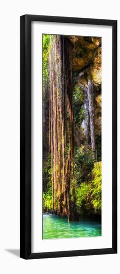 ¡Viva Mexico! Panoramic Collection - Hanging Roots of Ik-Kil Cenote V-Philippe Hugonnard-Framed Photographic Print