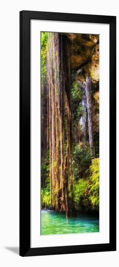 ¡Viva Mexico! Panoramic Collection - Hanging Roots of Ik-Kil Cenote V-Philippe Hugonnard-Framed Photographic Print