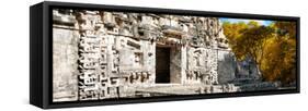 ¡Viva Mexico! Panoramic Collection - Hochob Mayan Pyramid III-Philippe Hugonnard-Framed Stretched Canvas