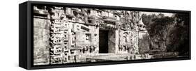 ¡Viva Mexico! Panoramic Collection - Hochob Mayan Pyramid IV-Philippe Hugonnard-Framed Stretched Canvas