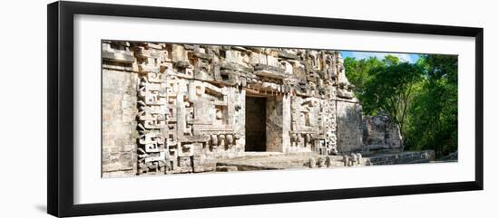 ¡Viva Mexico! Panoramic Collection - Hochob Mayan Pyramid-Philippe Hugonnard-Framed Photographic Print