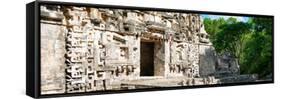 ¡Viva Mexico! Panoramic Collection - Hochob Mayan Pyramid-Philippe Hugonnard-Framed Stretched Canvas