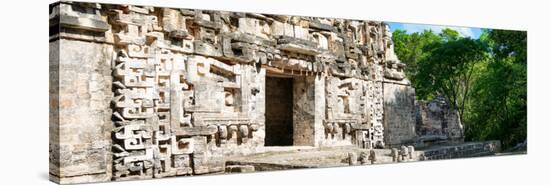 ¡Viva Mexico! Panoramic Collection - Hochob Mayan Pyramid-Philippe Hugonnard-Stretched Canvas