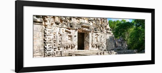 ¡Viva Mexico! Panoramic Collection - Hochob Mayan Pyramid-Philippe Hugonnard-Framed Photographic Print