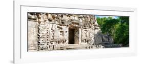 ¡Viva Mexico! Panoramic Collection - Hochob Mayan Pyramid-Philippe Hugonnard-Framed Photographic Print