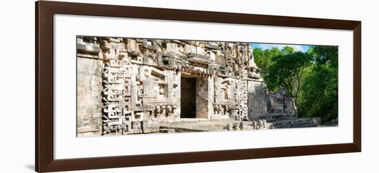 ¡Viva Mexico! Panoramic Collection - Hochob Mayan Pyramid-Philippe Hugonnard-Framed Photographic Print