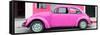 ¡Viva Mexico! Panoramic Collection - Hot Pink VW Beetle Car-Philippe Hugonnard-Framed Stretched Canvas