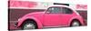 ¡Viva Mexico! Panoramic Collection - Hot Pink VW Beetle-Philippe Hugonnard-Stretched Canvas