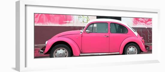 ¡Viva Mexico! Panoramic Collection - Hot Pink VW Beetle-Philippe Hugonnard-Framed Photographic Print