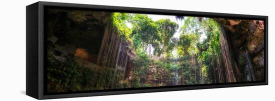 ¡Viva Mexico! Panoramic Collection - Ik-Kil Cenote-Philippe Hugonnard-Framed Stretched Canvas