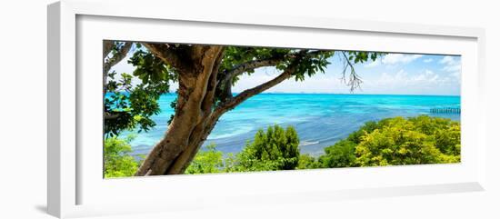 ¡Viva Mexico! Panoramic Collection - Isla Mujeres Coastline III-Philippe Hugonnard-Framed Photographic Print