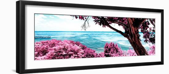 ¡Viva Mexico! Panoramic Collection - Isla Mujeres Coastline IV-Philippe Hugonnard-Framed Photographic Print