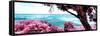 ¡Viva Mexico! Panoramic Collection - Isla Mujeres Coastline IV-Philippe Hugonnard-Framed Stretched Canvas
