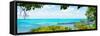 ¡Viva Mexico! Panoramic Collection - Isla Mujeres Coastline V-Philippe Hugonnard-Framed Stretched Canvas