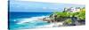 ¡Viva Mexico! Panoramic Collection - Isla Mujeres Coastline VI-Philippe Hugonnard-Stretched Canvas