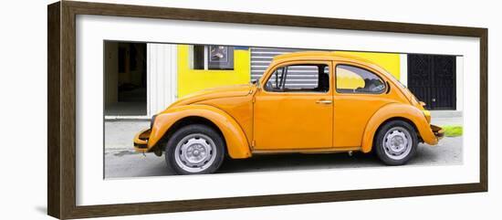 ¡Viva Mexico! Panoramic Collection - Light Orange VW Beetle Car-Philippe Hugonnard-Framed Photographic Print