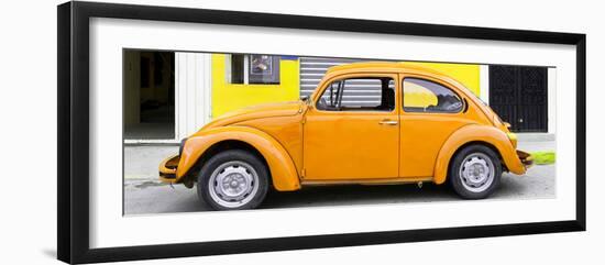 ¡Viva Mexico! Panoramic Collection - Light Orange VW Beetle Car-Philippe Hugonnard-Framed Photographic Print