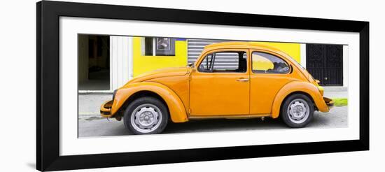 ¡Viva Mexico! Panoramic Collection - Light Orange VW Beetle Car-Philippe Hugonnard-Framed Photographic Print