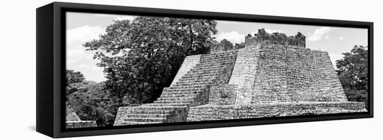 ¡Viva Mexico! Panoramic Collection - Maya Archaeological Site - Campeche II-Philippe Hugonnard-Framed Stretched Canvas