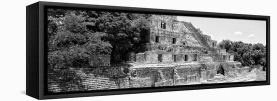 ¡Viva Mexico! Panoramic Collection - Maya Archaeological Site - Campeche IX-Philippe Hugonnard-Framed Stretched Canvas