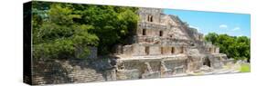 ¡Viva Mexico! Panoramic Collection - Maya Archaeological Site - Campeche VI-Philippe Hugonnard-Stretched Canvas