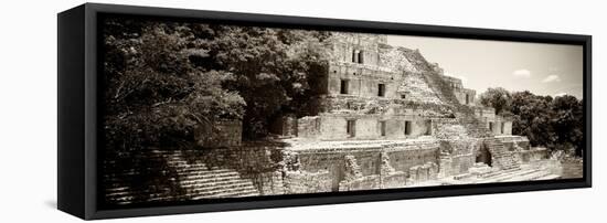 ¡Viva Mexico! Panoramic Collection - Maya Archaeological Site - Campeche VII-Philippe Hugonnard-Framed Stretched Canvas