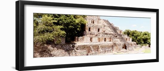 ¡Viva Mexico! Panoramic Collection - Maya Archaeological Site - Campeche VIII-Philippe Hugonnard-Framed Photographic Print