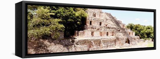 ¡Viva Mexico! Panoramic Collection - Maya Archaeological Site - Campeche VIII-Philippe Hugonnard-Framed Stretched Canvas
