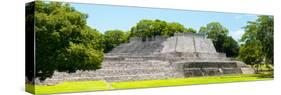 ¡Viva Mexico! Panoramic Collection - Maya Archaeological Site - Edzna II-Philippe Hugonnard-Stretched Canvas