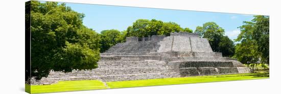 ¡Viva Mexico! Panoramic Collection - Maya Archaeological Site - Edzna II-Philippe Hugonnard-Stretched Canvas