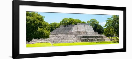 ¡Viva Mexico! Panoramic Collection - Maya Archaeological Site - Edzna II-Philippe Hugonnard-Framed Photographic Print