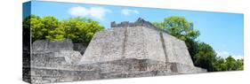 ¡Viva Mexico! Panoramic Collection - Maya Archaeological Site - Edzna VI-Philippe Hugonnard-Stretched Canvas