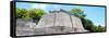 ¡Viva Mexico! Panoramic Collection - Maya Archaeological Site - Edzna VI-Philippe Hugonnard-Framed Stretched Canvas