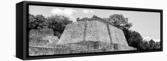 ¡Viva Mexico! Panoramic Collection - Maya Archaeological Site - Edzna VIII-Philippe Hugonnard-Framed Stretched Canvas