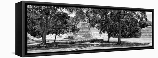 ¡Viva Mexico! Panoramic Collection - Maya Archaeological Site - Edzna X-Philippe Hugonnard-Framed Stretched Canvas