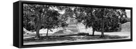 ¡Viva Mexico! Panoramic Collection - Maya Archaeological Site - Edzna X-Philippe Hugonnard-Framed Stretched Canvas