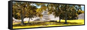 ¡Viva Mexico! Panoramic Collection - Maya Archaeological Site - Edzna XI-Philippe Hugonnard-Framed Stretched Canvas