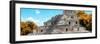 ¡Viva Mexico! Panoramic Collection - Maya Archaeological Site with Fall Colors - Campeche II-Philippe Hugonnard-Framed Photographic Print