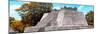 ¡Viva Mexico! Panoramic Collection - Maya Archaeological Site with Fall Colors - Campeche-Philippe Hugonnard-Mounted Photographic Print